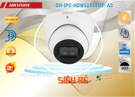 Lắp đặt camera tân phú Camera IP Dahua DH-IPC-HDW5241TMP-AS