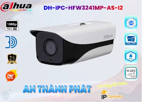 Lắp đặt camera tân phú Camera IP Dahua DH-IPC-HFW3241MP-AS-I2