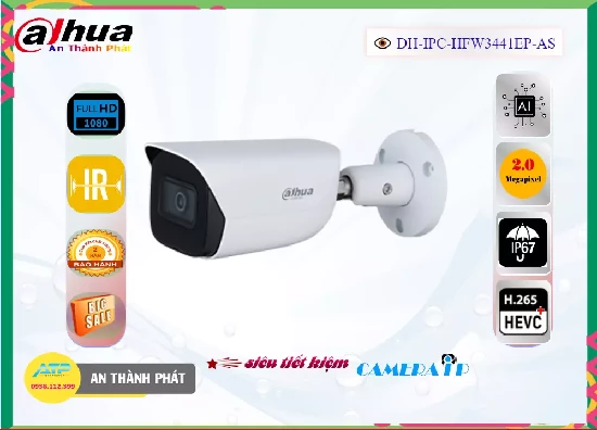 Lắp đặt camera tân phú DH-IPC-HFW3441EP-AS Camera Thiết kế Đẹp  Dahua