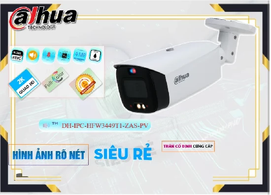 Lắp đặt camera tân phú Camera  Dahua Sắc Nét DH-IPC-HFW3449T1-ZAS-PV