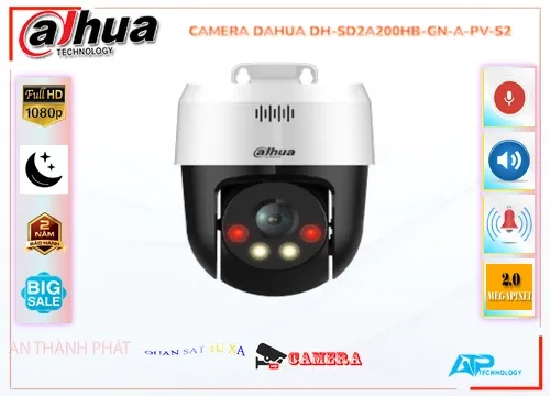 Lắp đặt camera tân phú Camera DH-SD2A200-GN-A-PV Sắc Nét