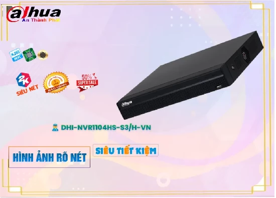 Lắp đặt camera tân phú Đầu Ghi Hình IP Dahua DHI-NVR1104HS-S3H-VN