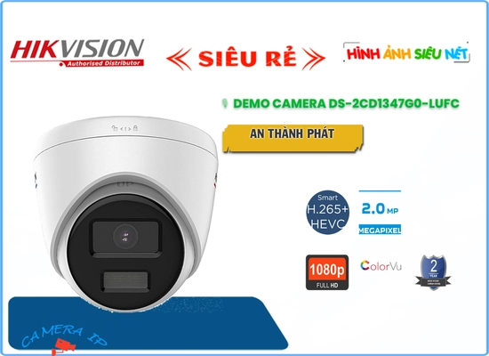 Lắp đặt camera tân phú ✴ Camera Hikvision DS-2CD1327G0-LU Tiết Kiệm