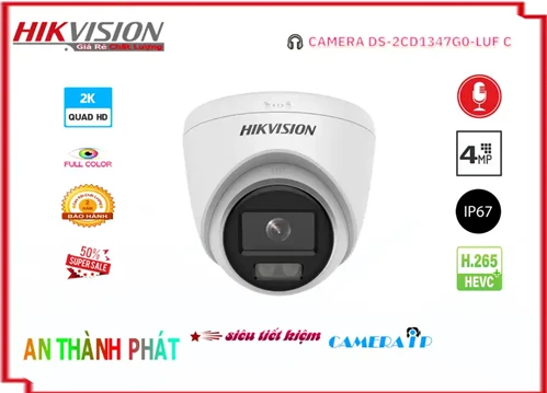 Lắp đặt camera tân phú Camera DS-2CD1347G0-LUFC  Hikvision