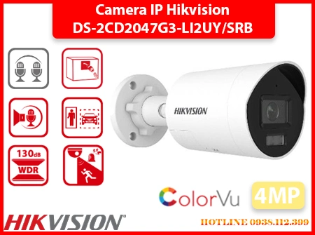 camera DS-2CD2047G3-LI2UY/SRB, camera thân hikvision DS-2CD2047G3-LI2UY/SRB, camera colorvu DS-2CD2047G3-LI2UY/SRB, camera 4mp DS-2CD2047G3-LI2UY/SRB, camera cảnh báo DS-2CD2047G3-LI2UY/SRB, camera ai DS-2CD2047G3-LI2UY/SRB, camera hikvision thu âm DS-2CD2047G3-LI2UY/SRB