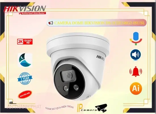 Lắp đặt camera tân phú Camera Hikvision Thiết kế Đẹp Công Nghệ POE DS-2CD2346G2-ISU/SL