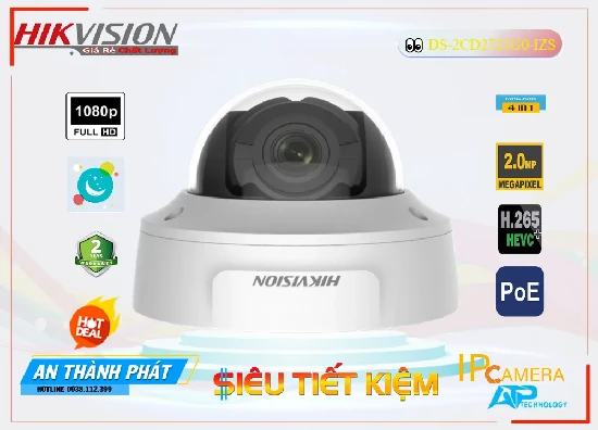 Lắp đặt camera tân phú Camera Hikvision DS-2CD2721G0-IZS