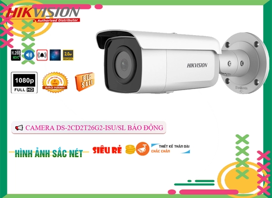 Lắp đặt camera tân phú Camera Hikvision DS-2CD2T26G2-ISU/SL