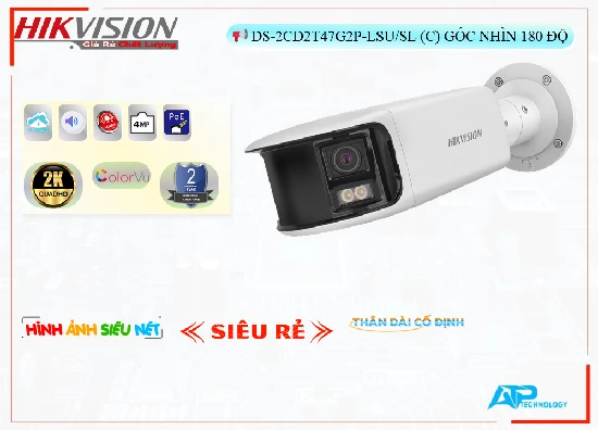 Lắp đặt camera tân phú Camera DS-2CD2T47G2P-LSU/SL(C)  Hikvision Chất Lượng