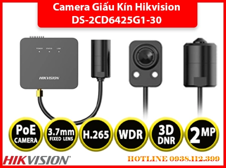 camera ngụy trang DS-2CD6425G1-30, camera bí mật DS-2CD6425G1-30, camera giấu kín DS-2CD6425G1-30, camera siêu nhỏ DS-2CD6425G1-30, camera chống ngược sáng DS-2CD6425G1-30, camera WDR DS-2CD6425G1-30, camera mini DS-2CD6425G1-30