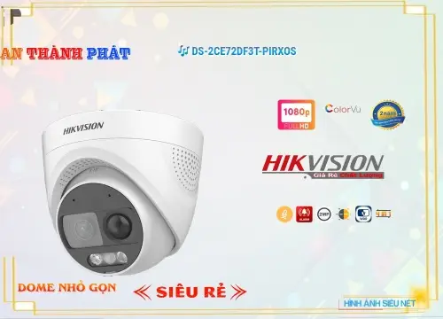 Lắp đặt camera tân phú ☑ DS-2CE72DF3T-PIRXOS Camera Công Nghệ Mới  Hikvision