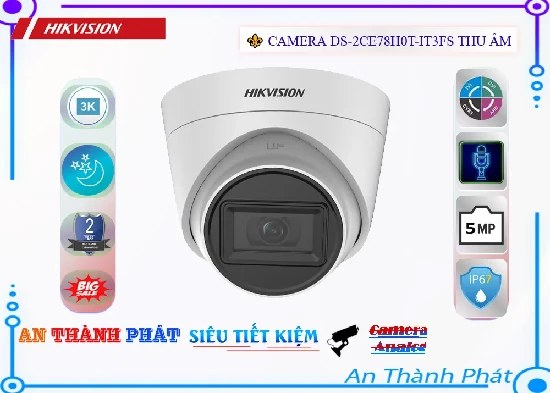 Lắp đặt camera tân phú Camera  Hikvision DS-2CE78H0T-IT3FS