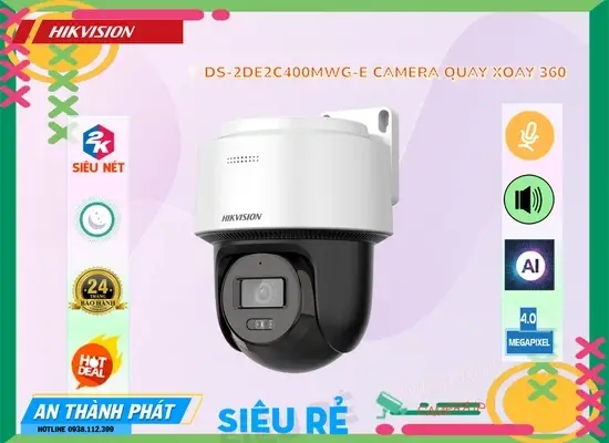 Lắp đặt camera tân phú ✅ Hikvision DS-2DE2C400MWG-E Sắc Nét