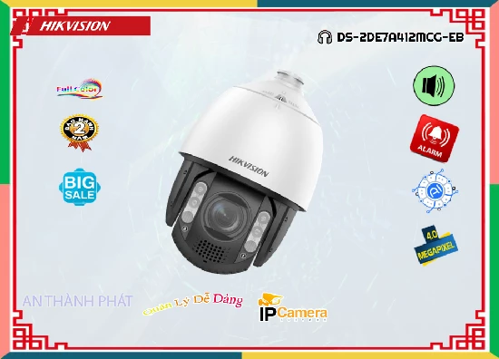 Lắp đặt camera tân phú Camera An Ninh  Hikvision DS-2DE7A412MCG-EB Thiết kế Đẹp