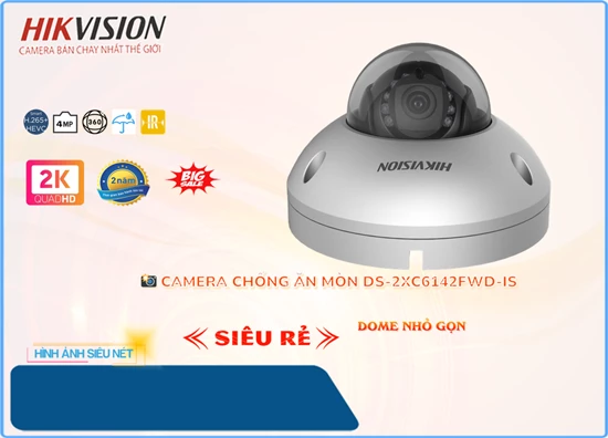 Lắp đặt camera tân phú DS-2XC6142FWD-IS Camera  Hikvision Giá rẻ