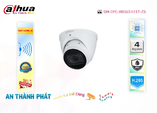 Lắp đặt camera tân phú Camera  Dahua Giá rẻ DH-IPC-HFW2441TP-ZS