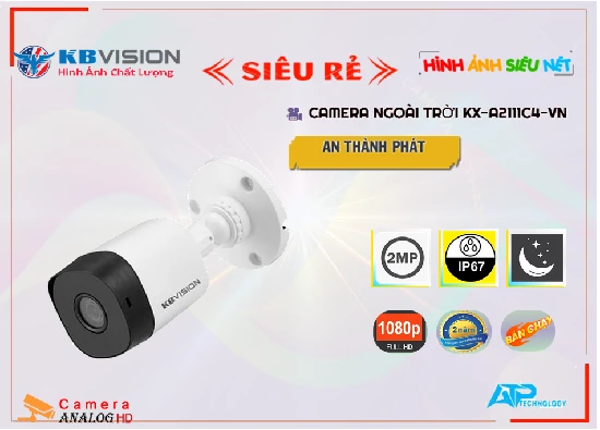 Lắp đặt camera tân phú ❇  KX-A2111C4-VN Giá rẻ  KBvision