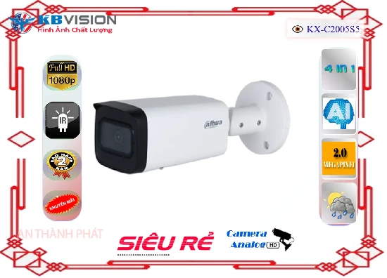 Lắp đặt camera tân phú Camera  KBvision KX-C2005S5 Sắc Nét ۞ 
