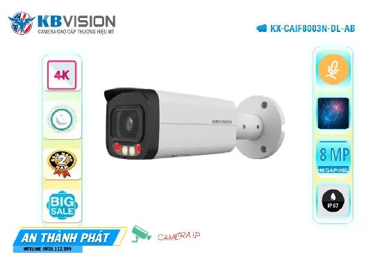 Lắp đặt camera tân phú Camera An Ninh  KBvision KX-CAiF8003N-DL-AB Thiết kế Đẹp