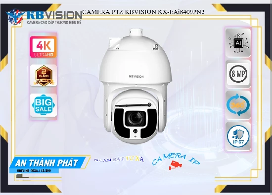 Lắp đặt camera tân phú KX-EAi8409PN2  KBvision Thiết kế Đẹp ☑