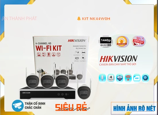 Lắp đặt camera tân phú NK44W0H Hikvision Tiết Kiệm