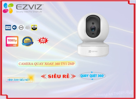 Lắp đặt camera tân phú Camera IP Không Dây TY1 2MP Wifi Ezviz giá rẻ chất lượng cao