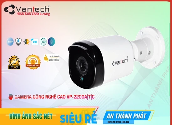 Lắp đặt camera tân phú Camera VanTech VP-2200A|T|C Mẫu Đẹp