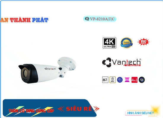 Lắp đặt camera tân phú ✓ Camera An Ninh VanTech VP-8210A|T|C Giá tốt