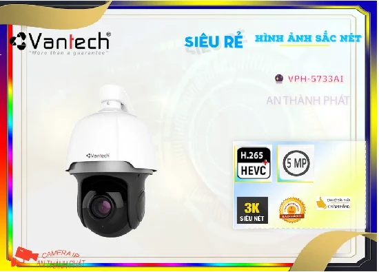 Lắp đặt camera tân phú VPH-5733AI Camera  VanTech Thiết kế Đẹp