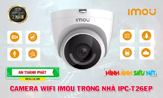 Lắp đặt camera tân phú Camera Wifi Imou Dome Cố Định IPC-T26EP