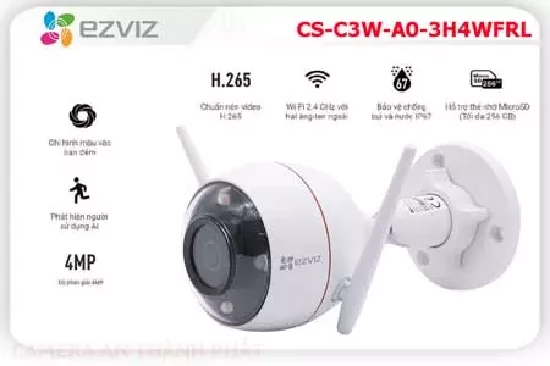 Lắp đặt camera tân phú CS-C3W-A0-3H4WFRL Giá rẻ  Wifi Ezviz