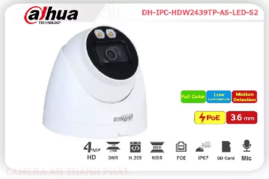 Lắp đặt camera tân phú DH-IPC-HDW2439TP-AS-LED-S2 Chức Năng Cao Cấp  Hãng Dahua