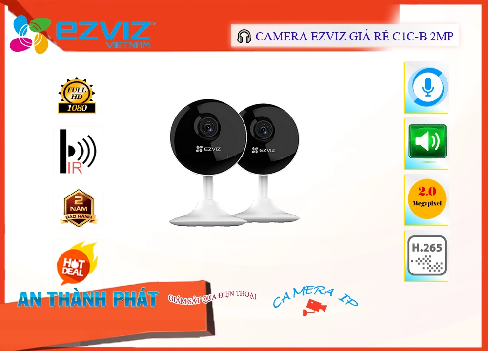 Camera IP Wifi Wifi Ezviz C1C-B 2MP Tiết Kiệm,thông số C1C-B 2MP, Wifi IP C1C-B 2MP Giá rẻ,C1C B 2MP,Chất Lượng C1C-B
