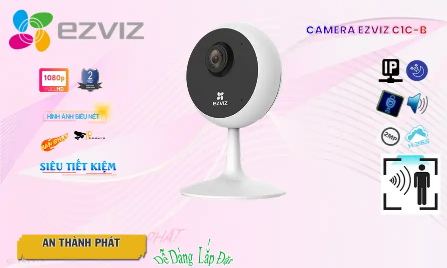 Camera C1C-B  Wifi Ezviz Thiết kế Đẹp