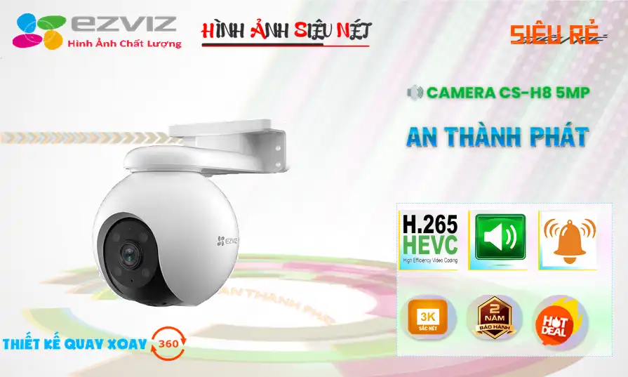 CS-H8 3K 5MP Camera An Ninh Tiết Kiệm