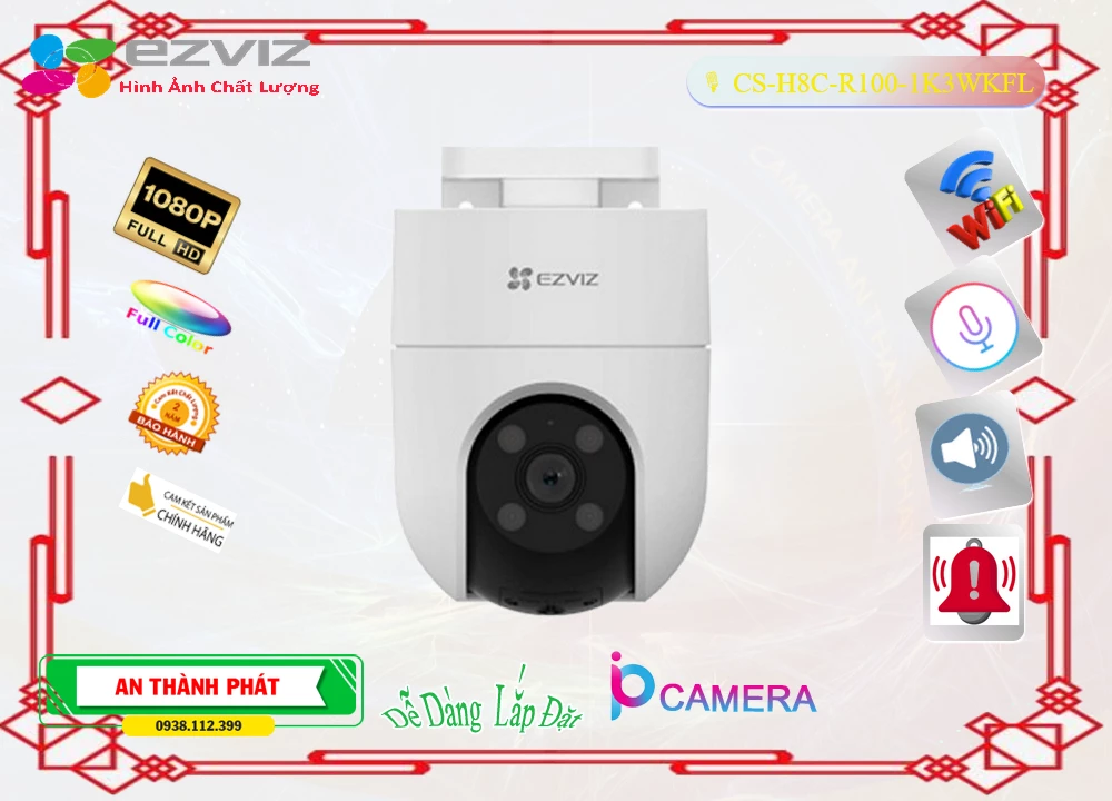 Camera Wifi Ezviz CS-H8c-R100-1K3WKFL,Giá CS-H8c-R100-1K3WKFL,phân phối CS-H8c-R100-1K3WKFL,CS-H8c-R100-1K3WKFLBán Giá