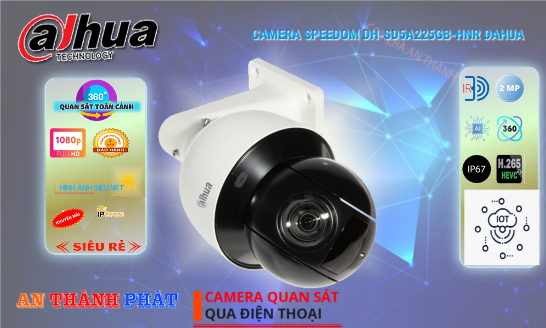 Camera Speedom DH-SD5A225GB-HNR Dahua