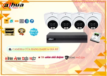 Bộ camera Dahua full color, camera Dahua full color, camera ngày đêm Dahua, giải pháp camera Dahua, camera giám sát