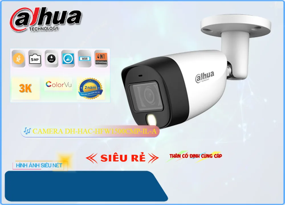 Camera Dahua DH-HAC-HFW1500CMP-IL-A,Giá DH-HAC-HFW1500CMP-IL-A,phân phối