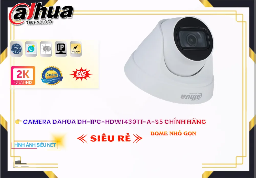 DH IPC HDW1430T1 A S5,Camera Dahua DH-IPC-HDW1430T1-A-S5,DH-IPC-HDW1430T1-A-S5 Giá rẻ,DH-IPC-HDW1430T1-A-S5 Công Nghệ