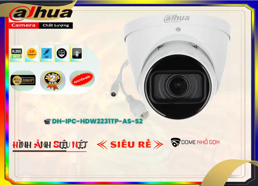 DH-IPC-HDW2231TP-AS-S2 sắc nét Dahua ➠ DH-IPC-HDW2231TP-AS-S2 sắc nét Dahua ➠