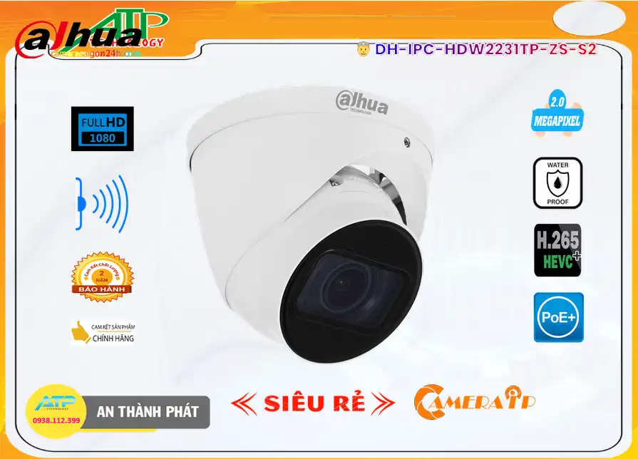 DH-IPC-HDW2231TP-ZS-S2 sắc nét Dahua