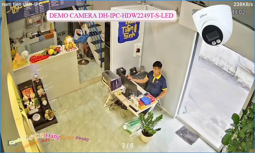 Camera Dahua DH-IPC-HDW2249T-S-LED