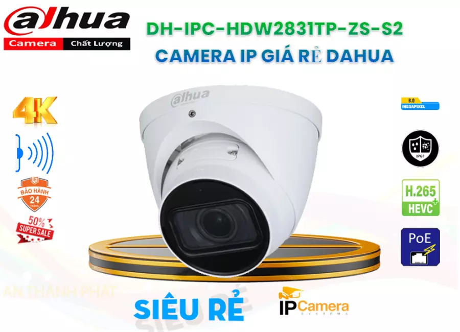 Camera IP Dahua DH-IPC-HDW2831TP-ZS-S2,DH IPC HDW2831TP ZS S2,Giá Bán DH-IPC-HDW2831TP-ZS-S2,DH-IPC-HDW2831TP-ZS-S2 Giá