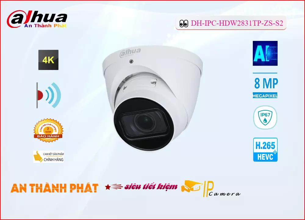 Thông số kỹ thuật sản phẩm camera dahua DH-IPC-HDW2831TP-ZS-S2