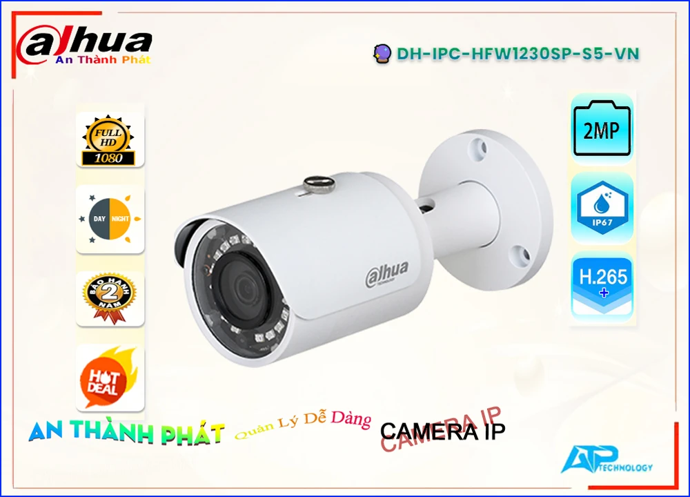 DH IPC HFW1230SP S5 VN,Camera IP Dahua DH-IPC-HFW1230SP-S5-VN,DH-IPC-HFW1230SP-S5-VN Giá rẻ,DH-IPC-HFW1230SP-S5-VN Công