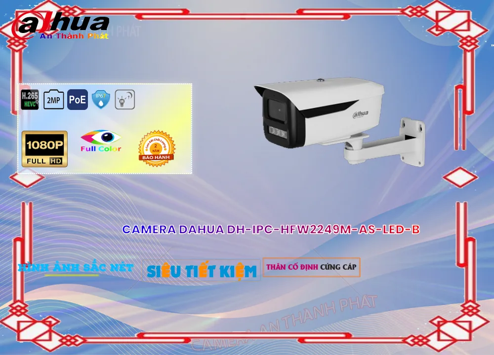 DH-IPC-HFW2249M-AS-LED-B Camera An Ninh Hình Ảnh Đẹp