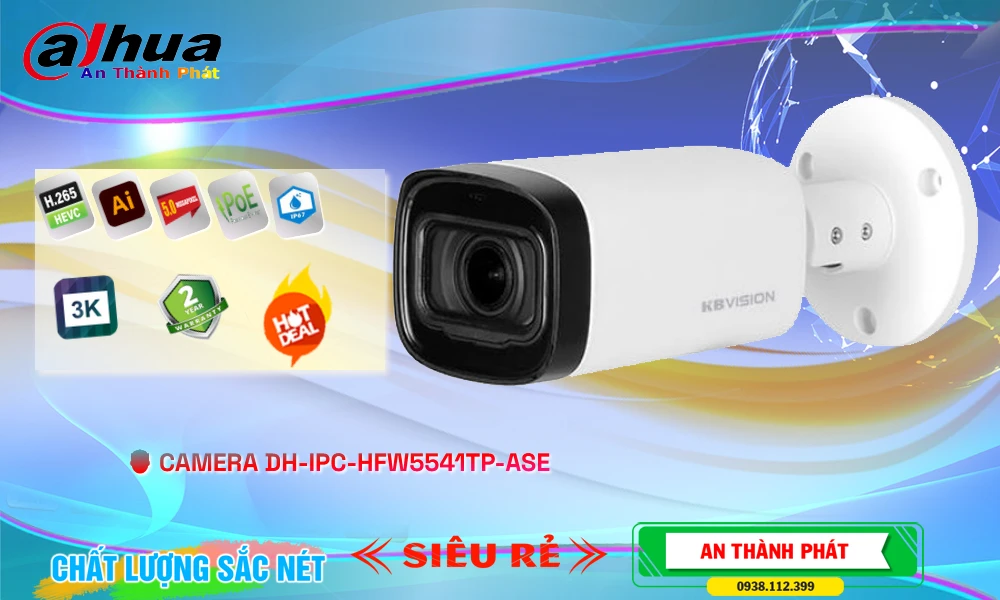 DH-IPC-HFW5541TP-ASE sắc nét Dahua