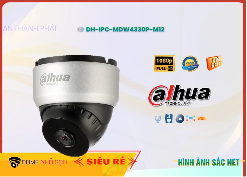 Camera Dahua DH-IPC-MDW4330P-M12,Giá DH-IPC-MDW4330P-M12,phân phối DH-IPC-MDW4330P-M12,DH-IPC-MDW4330P-M12Bán Giá