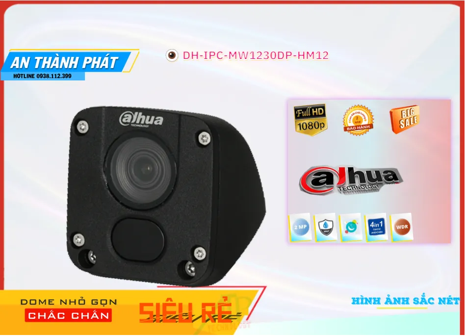 Camera Dahua DH-IPC-MW1230DP-HM12,DH-IPC-MW1230DP-HM12 Giá rẻ,DH IPC MW1230DP HM12,Chất Lượng